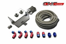 Square Style Oil Catch Can Breather Tank Kit 2l An10 Stainless Steel Hose