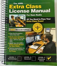 HAM Radio -The ARRL Extra Class License  Manual Spiral -2017  11th Edition