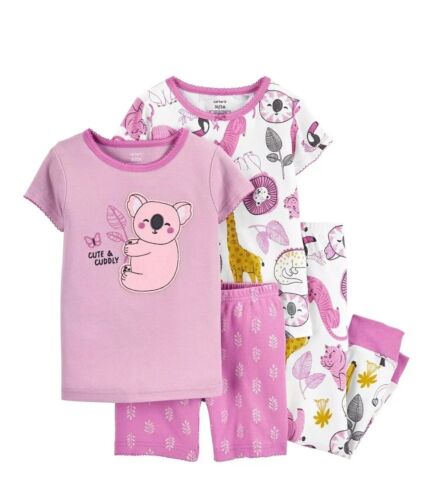 Baby Girl Carter's Tops & Bottoms Pajama Set, 4 Piece