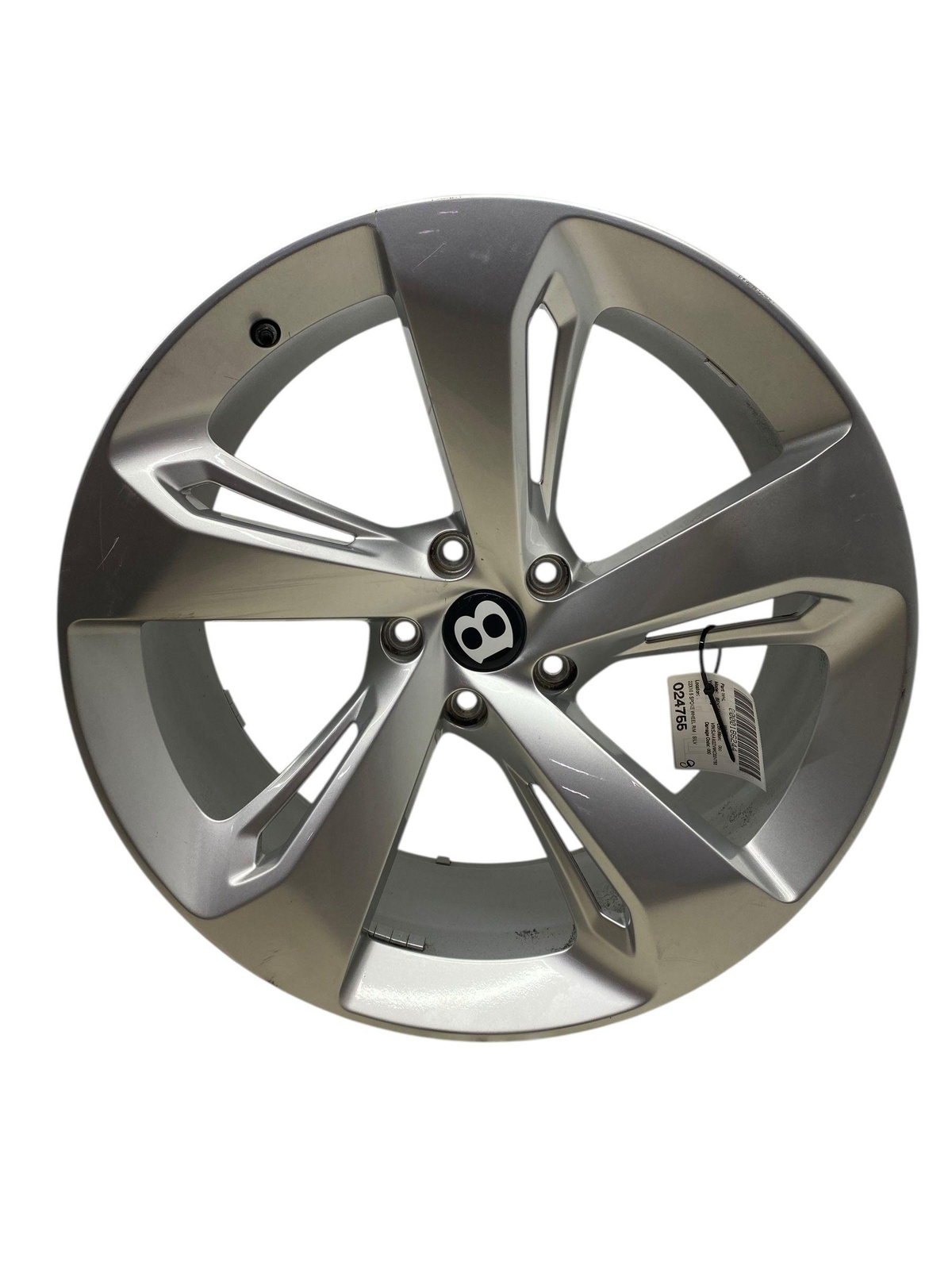2016-2020 BENTLEY BENTAYGA OEM 22X10 5 SPOKE WHEEL RIM | SILVER *SCUFFS+SCRAPES*