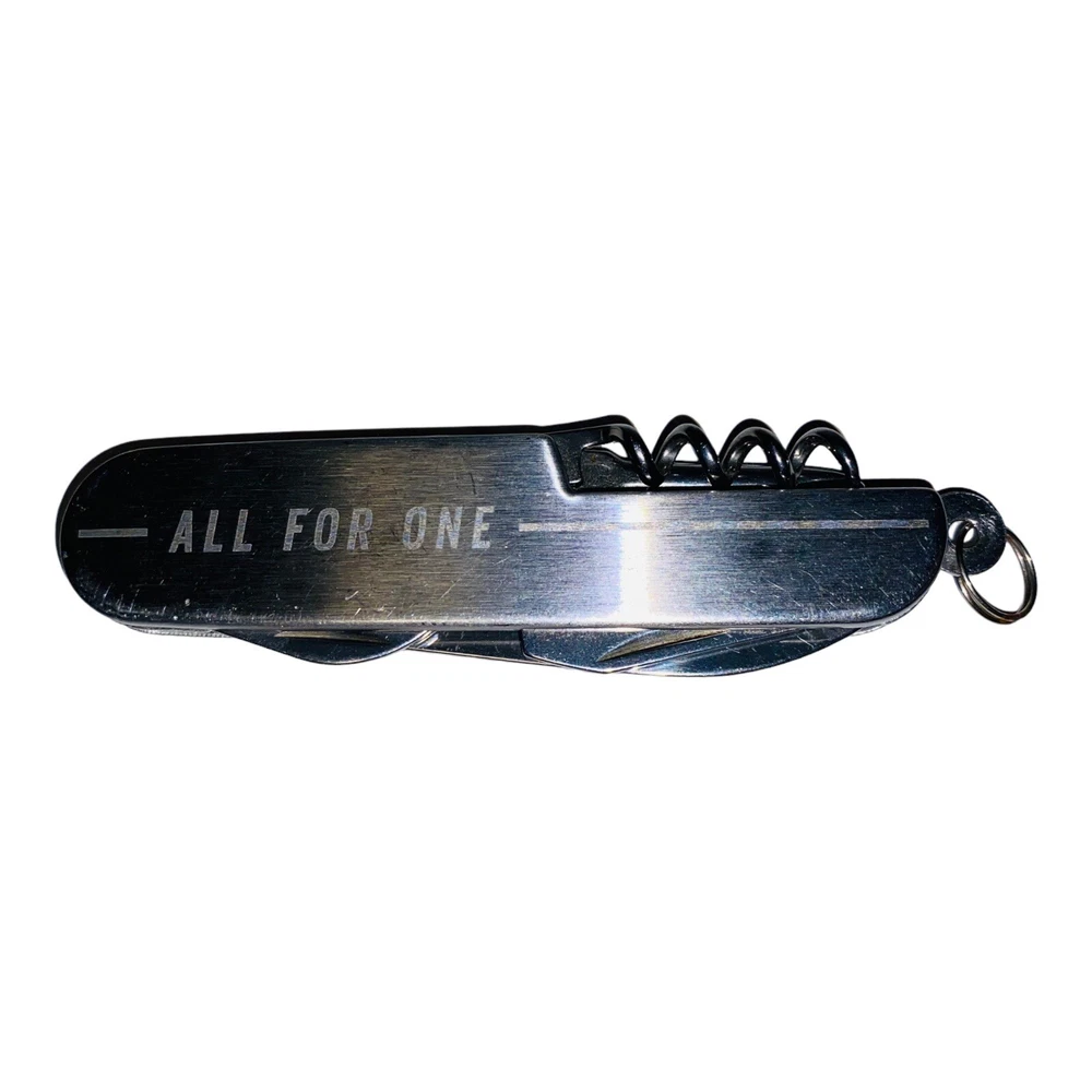 Multi Tool Knife Engraved “All For One” On Front & “One For All” On Back A216