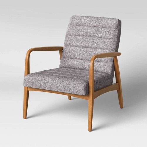 Modern Comfy Upholstered Accent Chair - Single Sofa Armchair for Living Room - Picture 3 of 7