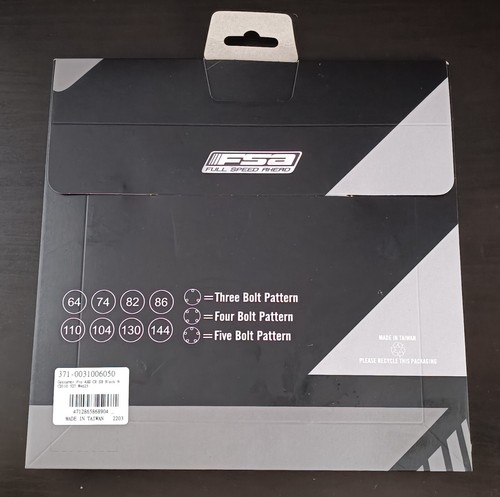 FSA chainring Gossamer Pro ABS 52T 110 BCD 10-11s 4 Holes 110x52 black WA625 NEW - Picture 6 of 7