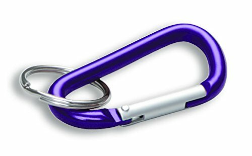 C-Clip Carabiner Keychain 10-Pack Key Ring Clip 3-1/8" D-Ring Assorted 46101 - Picture 6 of 6