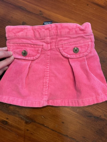 Ralph Lauren Stretch Skort Girls Hot Pink Corduroy Size 3/3T