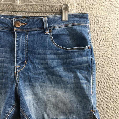 1822 Denim abgeschnittene Damenshorts 14 (eigentlich 34 x 5) blau Denim Baumwollmischung Freizeit - Bild 3 von 20