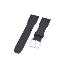 22mm Black Leather Watch Strap For IWC Pilot Spitfire, Top Gun
