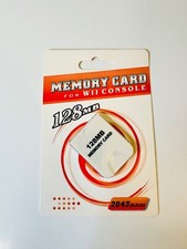 Memory Card 2043 blocks 128MB for Nintendo Gamecube  Wii Storage, High Quality 