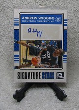ANDREW WIGGINS 2014 Donruss SIGNATURE STARS Autograph Rookie Card Serial #29/40