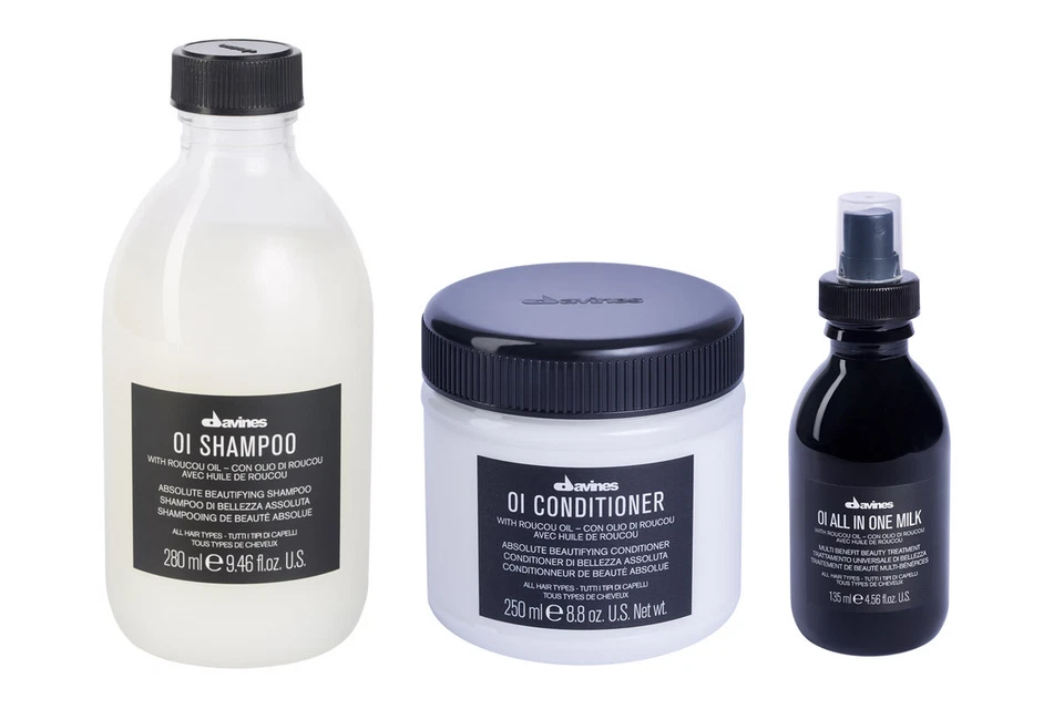 DAVINES OI SHAMPOO 280ML + CONDITIONER 250ML + ALL IN ONE MILK 135ML