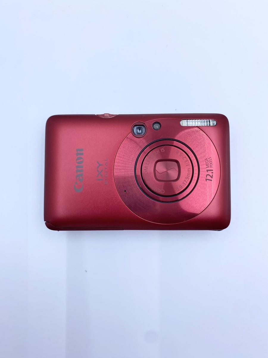 Canon IXY DIGITAL 210 IS Digital Camera Red Tested Boxed