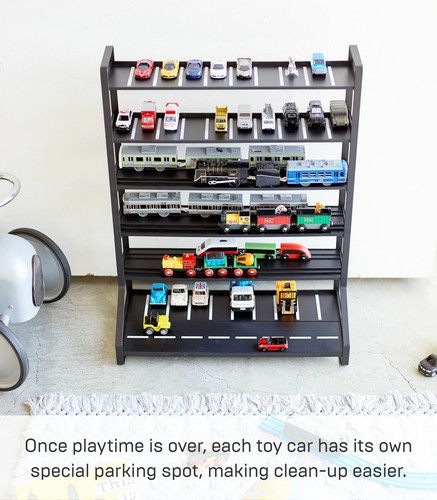 Yamazaki Home Tower Train Storage Display | Hotwheels Model Car Display | Kid... - Picture 5 of 7