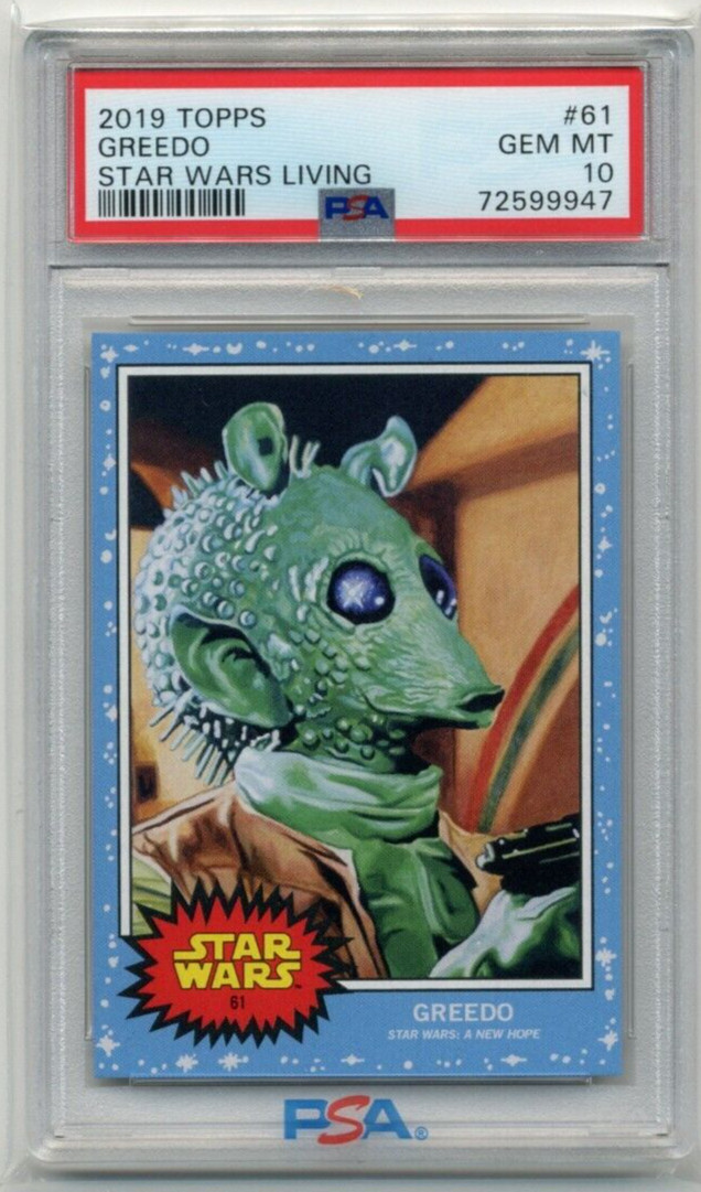 2019 Topps Star Wars Living Set #61 Greedo PSA 10 Gem Mint Low Pop