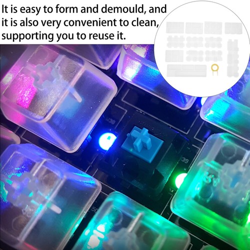 13 Pcs Schlüssel Silikonform Handwerk Modellbau Mechanische Tastatur Bausatz - Bild 3 von 12