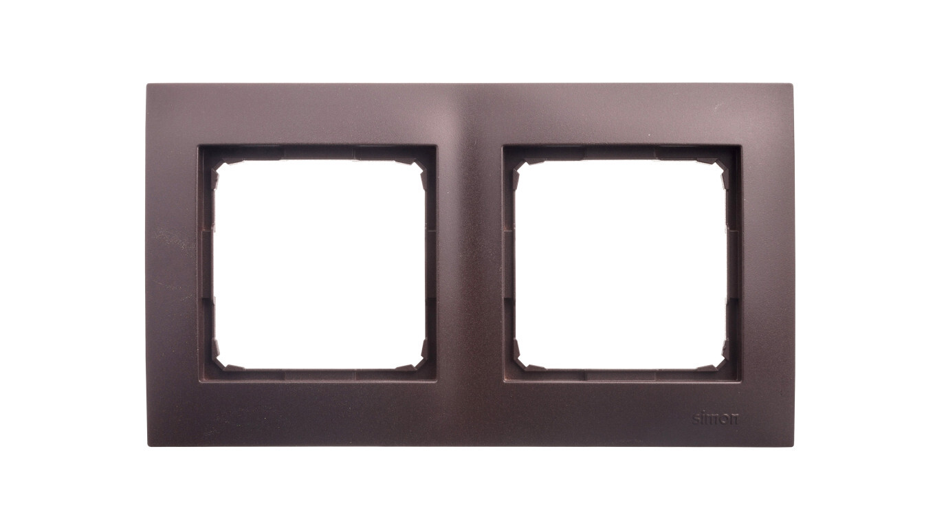 Simon 54 Premium Double frame brown matt DR2 / 46 /T2UK