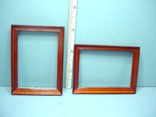 Miniature Picture Frames Wooden 2  HY Mahogany Jacquelines 1/12th Scale