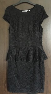 new look black lace dress