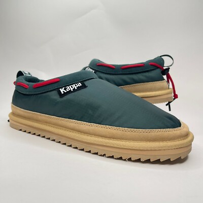 Kappa Mens 222 Banda Dark Green Red Beige Skin Mule Size 9 371359W