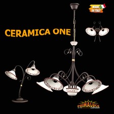 LAMPADARIO SOSPENSIONE LUME LUMETTO APPLIQUE PIANTANA CERAMICA PARETE SOFFITTO