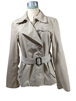 dkny khaki coat