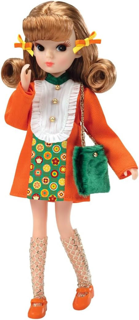 TAKARA TOMY Licca-chan Doll Retro Licca Orange Color Lips Fashion