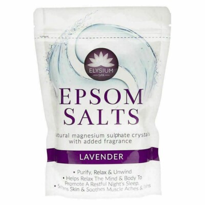 Bittersalz Badesalz Lavendel natürliches Magnesiumsulfat entspannen Muskelschmerzen 450 gm