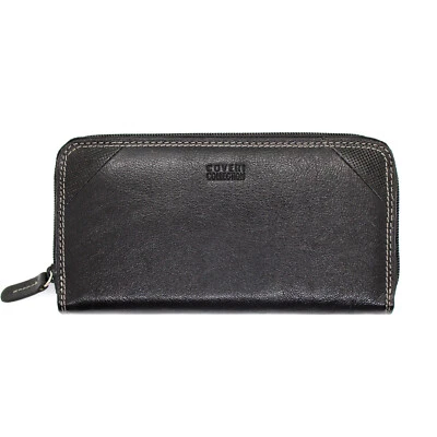 ENRICO COVERI Portafoglio Donna in Vera Pelle Enrico Collection Portamonete Borsellino con Zip