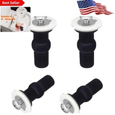 Stable and Hassle-Free Toilet Seat Fixings Kit - Stainless Steel Screws - 4 Pack