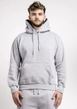 Gray Heavy Blend Fleece Hooded Sweatshirt Large