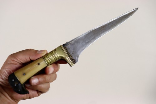 antique islamic Afghan Khyber Knife Straigh Blade Short sword Dagger Messer A117 - Picture 3 of 16