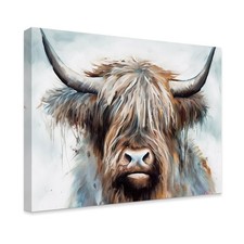 Highland Cow Canvas Prints Wall Art Colorful Graffiti Animal Picture Highland...