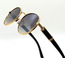 Circle Sunglasses Woody Buffs Rap Hip hop Men Women Fashion Design Luxury Gafas