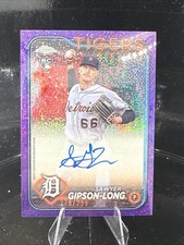 2024 Topps Chrome - Sawyer Gipson-Long #RA-SG Purple Speckle Auto /99 RC