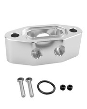 LS Oil Pressure Sensor Relocation Adapter with Dual 1/8 NPT Ports M16-1.5