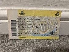 2008 Newcastle United vs Manchester United Used Match Ticket Stub Rare