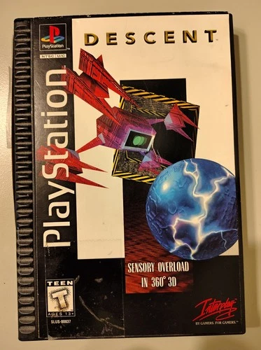 Descent (Sony PlayStation 1, 1996) PS1 Black Label - CIB Tested - Longbox