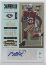 2017 Panini Contenders Rookie Championship Ticket 31/49 Matt Breida Auto 04at