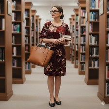 Romantic velvet like above knee dress