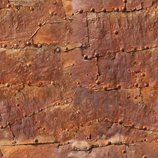 Rusty Riveted Plate 23 - 18"x46" Hydrographic Film Hydro Dipping