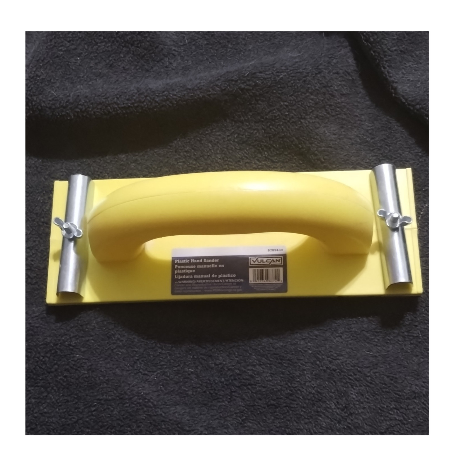 Vulcan Plastic Hand Sander Yellow 6785430 for Drywall and Wo