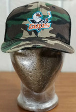 SAN DIEGO GULLS HOCKEY GREEN CAMO MESH BACK HAT CAP MILITARY APPRECIATION ***