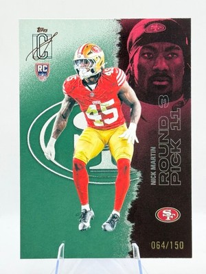 2025 Topps Signature Class Nick Martin Green Rookie #/150 49ers #215