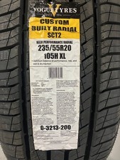 1 New 235 55 20 Vogue Custom Built Radial Sct2 White Gold All Season Tire 1 New 235 55 20 Vogue Custom Built Radial Sct2 White Gold All Season Tire