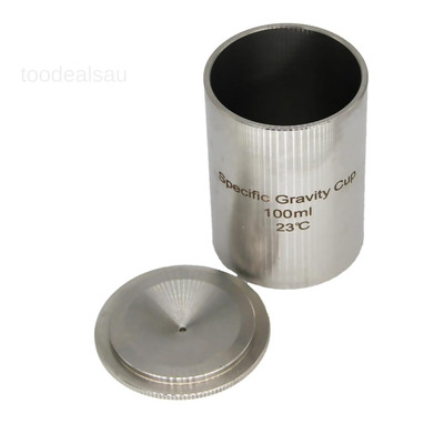 High Precision Stainless Steel Specific Gravity Cup Density Cup Pycnometer 100mL