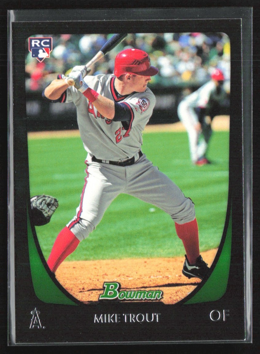Mike Trout 2011 Bowman Draft Picks & Prospects RC A #101 Los Angeles Angels
