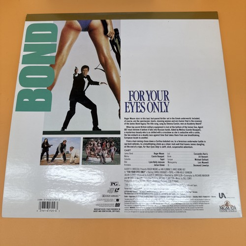A View To A Kill (Laserdisc, 1985) For Your Eyes Only LD Letterbox Gatefold - Picture 5 of 7
