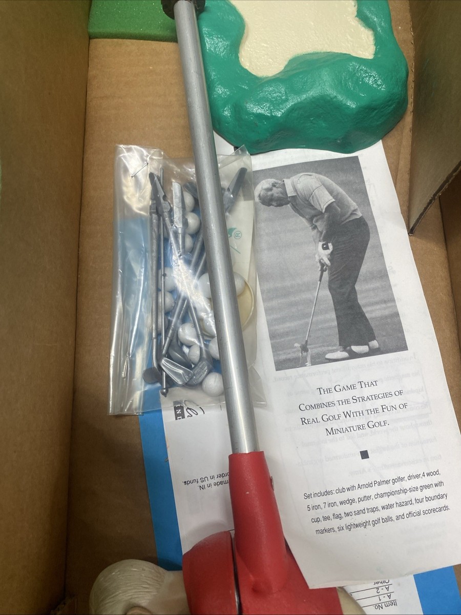 Arnold Palmer Indoor Golf Game In Original Box PGA Complete Game