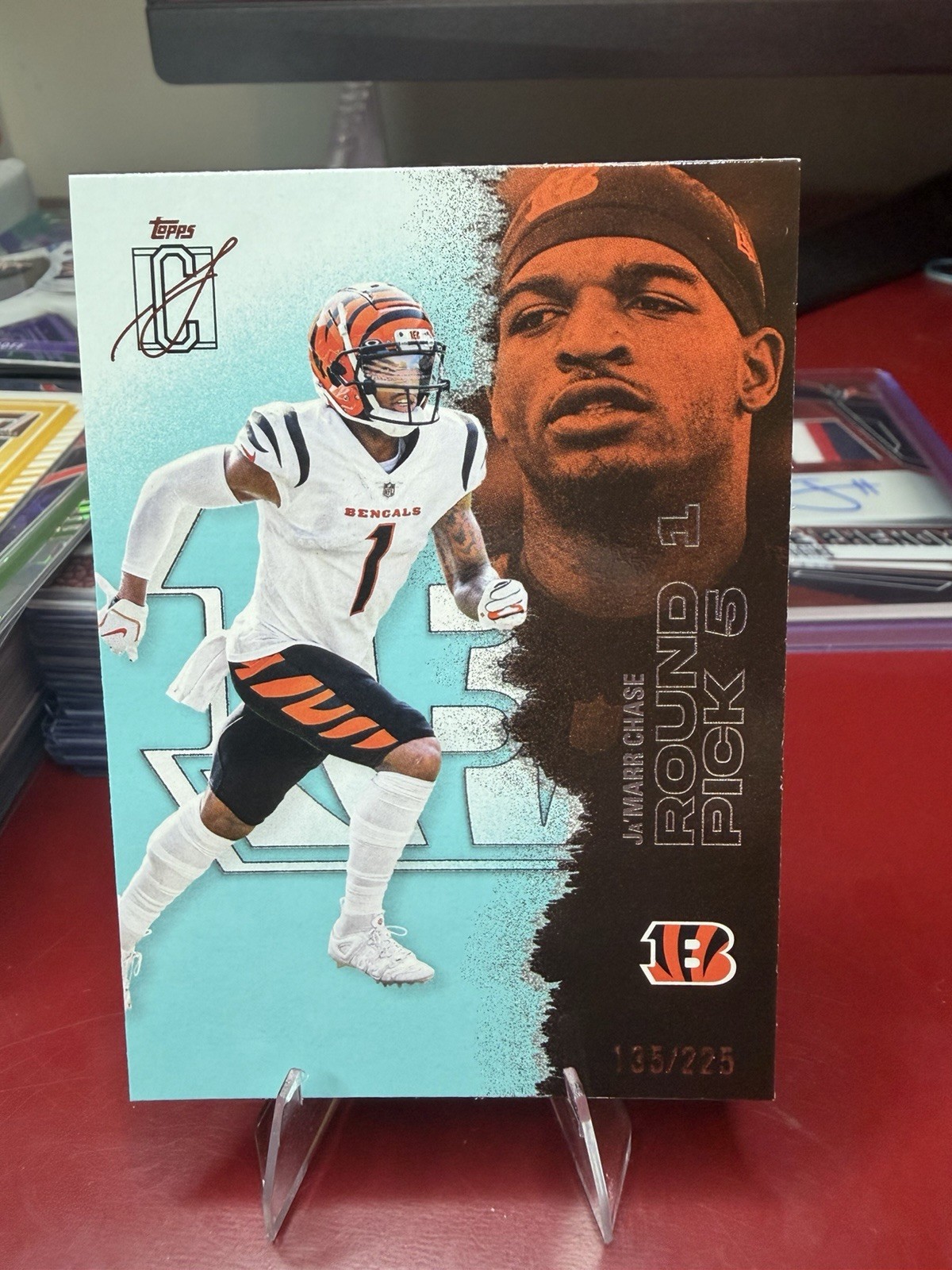 Ja’Marr Chase 2025 Topps Signature Class Teal /225 SP Bengals #12