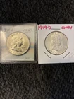 Silver Franklin Half Dollars 1948-D 1949-D
