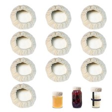 10 Pcs Sourdough Starter Jar Cover Cloth - Breathable and Reusable Sourdough ...